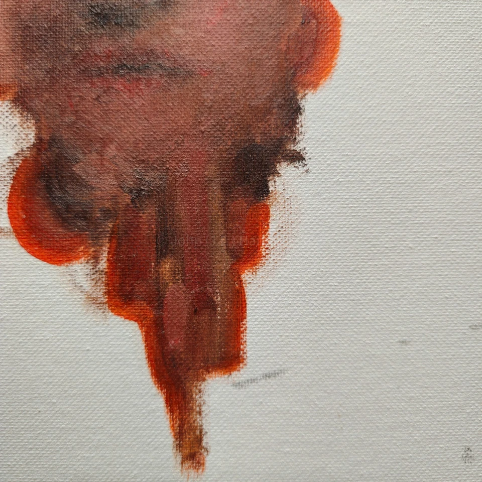 Pintura al óleo abstracta original sobre lienzo bellas artes modernas del artista J.E Hannum Foto 4 de 4