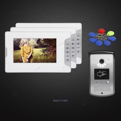 7'' Hands-free Video Door Phone Intercom System with Mute Mode for Home Security