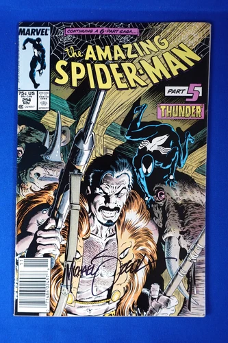 Amazing Spider-Man #294 SIGNED Mike Zeck Cover Kraven Death 1987 Marvel