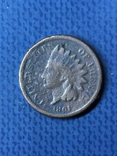 1861 Indian Head Cent Very Good Condition Semi Key Date Exact Coin Imaged #H102