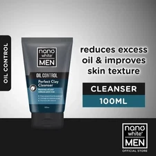 Nanowhite Men Oil Control Perfect Clay Cleanser 100ml