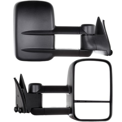 Towing Mirrors for Chevy Silverado GMC Sierra 1988-1998 Black Left Right Side