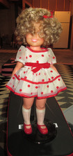 1972 Vtg Ideal Toy Co Shirley Temple Doll 17" w/ Dress. Shoes, Socks/Panties