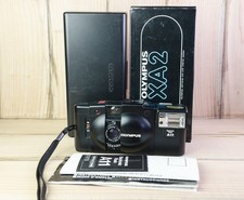 Olympus XA2 35mm Rangefinder Film Camera F.Zuiko 3.5 Flash + A11 Flash BOXED