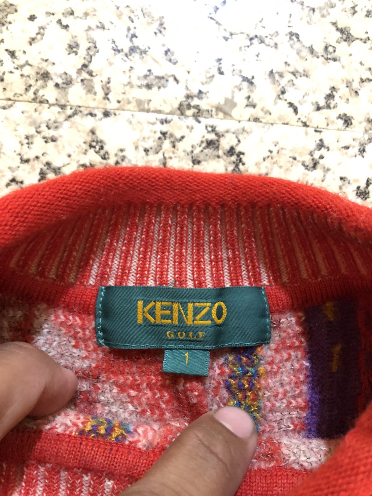 Vintage Kenzo Golf Multi-Pattern Patchwork Knit S… - image 8