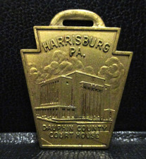 Dauphin County Courthouse Harrisburg Pennsylvania PA Watch Fob Bastian Bros. Co.