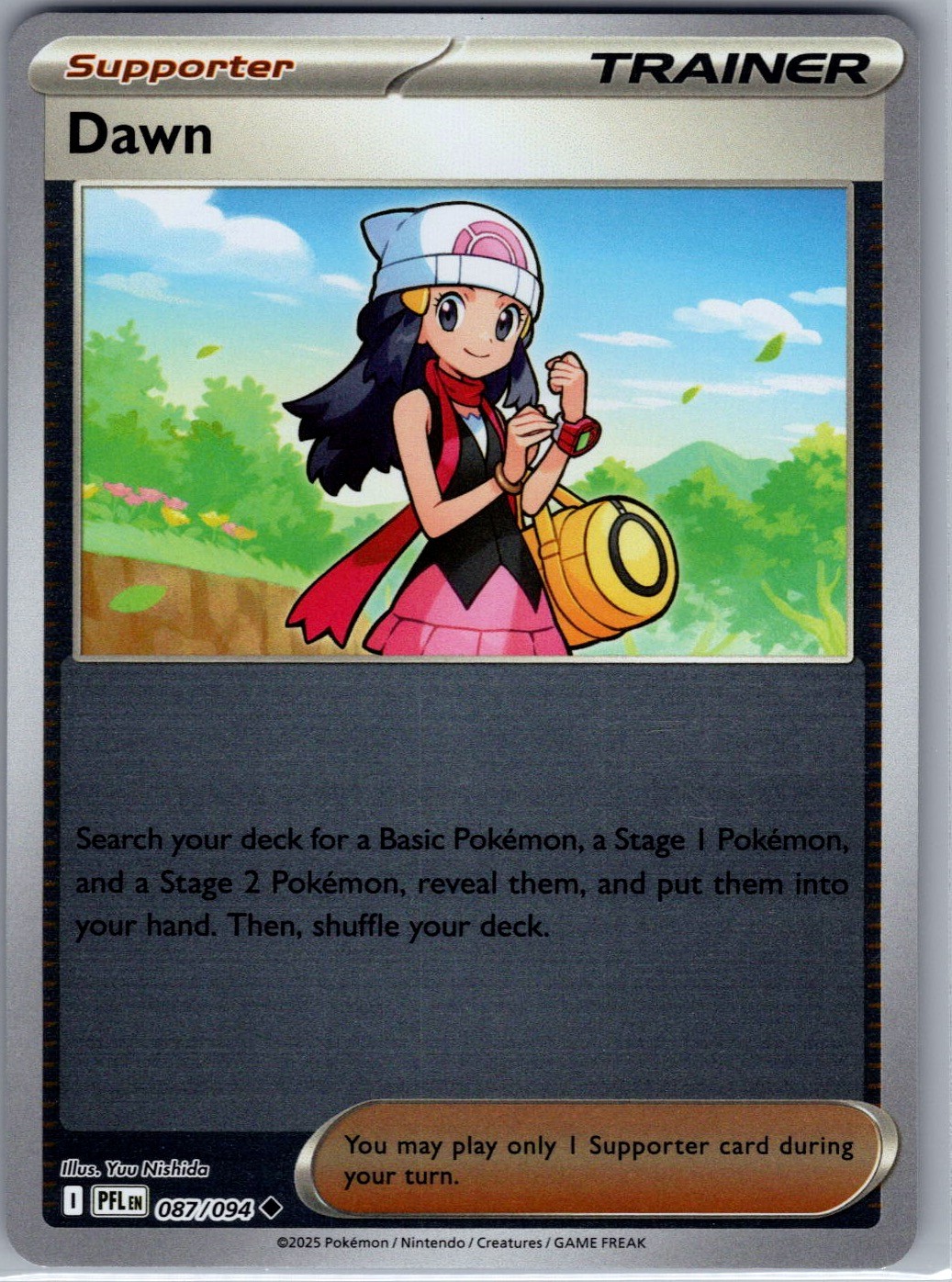 Dawn Reverse Holofoil Uncommon ME02: Phantasmal Flames 087/094 NM