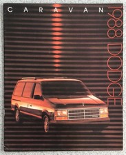 DODGE Caravan LF USA Car Sales Brochure For 1988  81-205-8019 8/87 (325M)