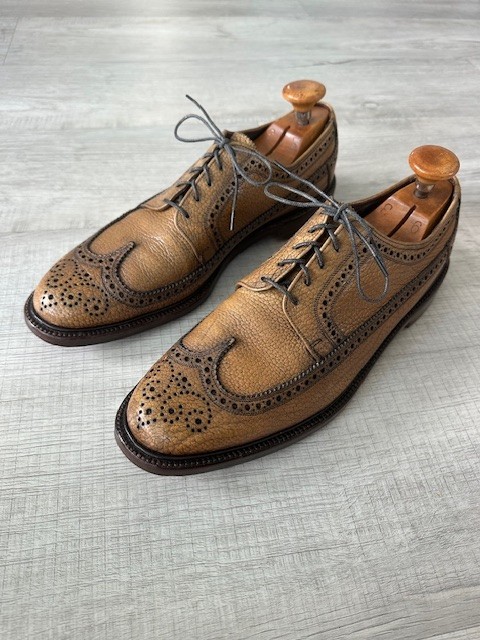 Vintage Florsheim 31843 Kenmoor – Antique Brass Size D Rare
