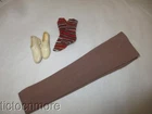 VINTAGE BARBIE KEN DOLL FASHION PAK CLOTHES LIGHT BROWN PANTS SOCKS & SHOES