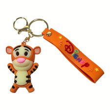 Disney Cartoon Tigger Pendant Car Keychain Keyring Phone Bag Hang on NEW Free Sh