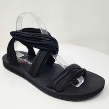 Skechers Cali Meditation Still Sky Sandals Women 10 Yoga Foam Black Stretchy