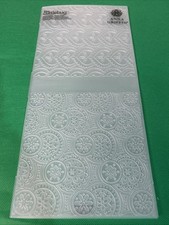 Anna Griffin Cricut Cuttlebug Flower Bubble Embossing Folder 12 Long Large