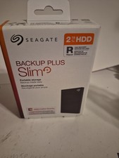 Seagate STHN2000400 Backup Plus Slim USB 3.0 2TB External Hard Drive - Black