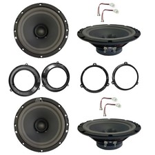 Kit 4 Casse Altoparlanti Anteriori Posteriori per Fiat Panda da 2003 Doppio Cono