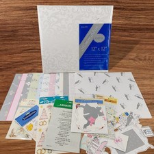 Wedding Scrapbook Album 12x12 Paper Stickers Embellishments Scrapbooking Lot