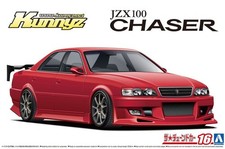Modellino auto tuned scala 1/24 Aoshima kit Kunny'z Toyota Chaser JZX100 Tourer V '98