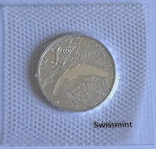 20 CHF Franken Silber, Schweiz 2026, Schweizer Seen - Genfersee