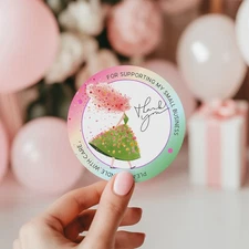 56 THANK YOU SEALS LABELS STICKERS FOR SMALL BUSINESS, CRAFTS, PARTIES 2 INCH