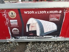 Steel Frame Building/ Temporary Storage, Shed, Workshop, Farm,  20wX30L H12