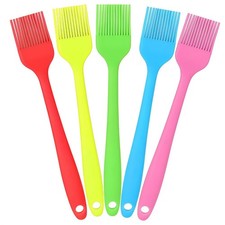 Silicone Basting Pastry Brush, 5 PCS Heat Resistant Food Brush Set