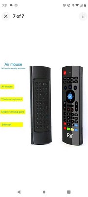 Rii MX3 Multifunction 2.4G Fly Mouse Mini Wireless Keyboard & Infrared Remote...