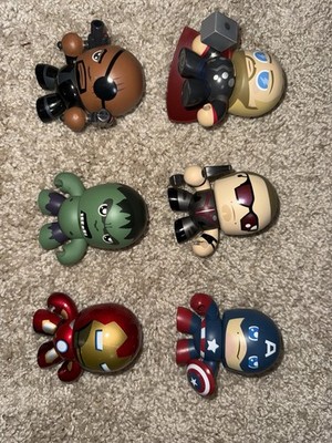 Marvel Mighty Muggs Lot   6 Heroes   Preowned Great Condition