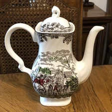 Vintage Teapot Myotts Country Life Fine Staffordshire Ware Made In England