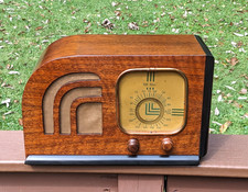 Unique All Star 1930s Wooden Tube Radio, Very Nice!