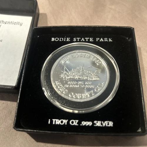 Extremely Rare Ghost Town Bodie State Historic Park .999 Troy oz Silver Proof