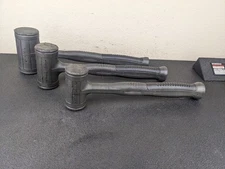 #bm406 Snap-on Tools Dark Titanium 3pc Dead Blow Hammer Set HBFE48 HBFE32 HBFE24