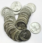*MIXED DATE SILVER WASHINGTON QUARTER LOT* *31 TOTAL COINS* NR #G4205