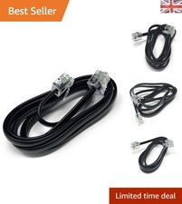 Versatile 1m RJ11 Flat Lead Cable - Connect Your Router, Modem, & Phone Easily