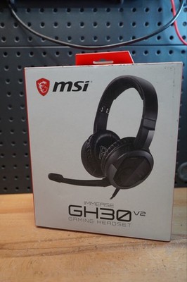 (E) MSI Gaming Detachable Microphone Gaming Headphone Large Immerse GH30 V2
