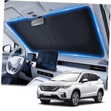 Car Sun Shade Windshield - Foldable Sun Car Window Shield 300T Coated Silver