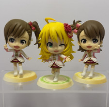 Figura de anime Banpresto The Idolmaster Kyun Chara 3 piezas Miki Hoshii Futami Mami Ami