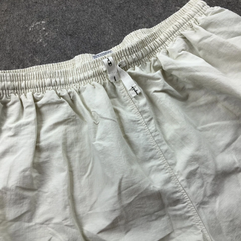 Champion 泳裤男式大号米色防撕裂拼色板短裤 6 英寸内缝 — 第 3/4 张图片