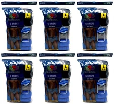 36 Blue Gray Large L 36-38 Inch Briefs Mid Rise Fruit of the Loom G 91-97 CM