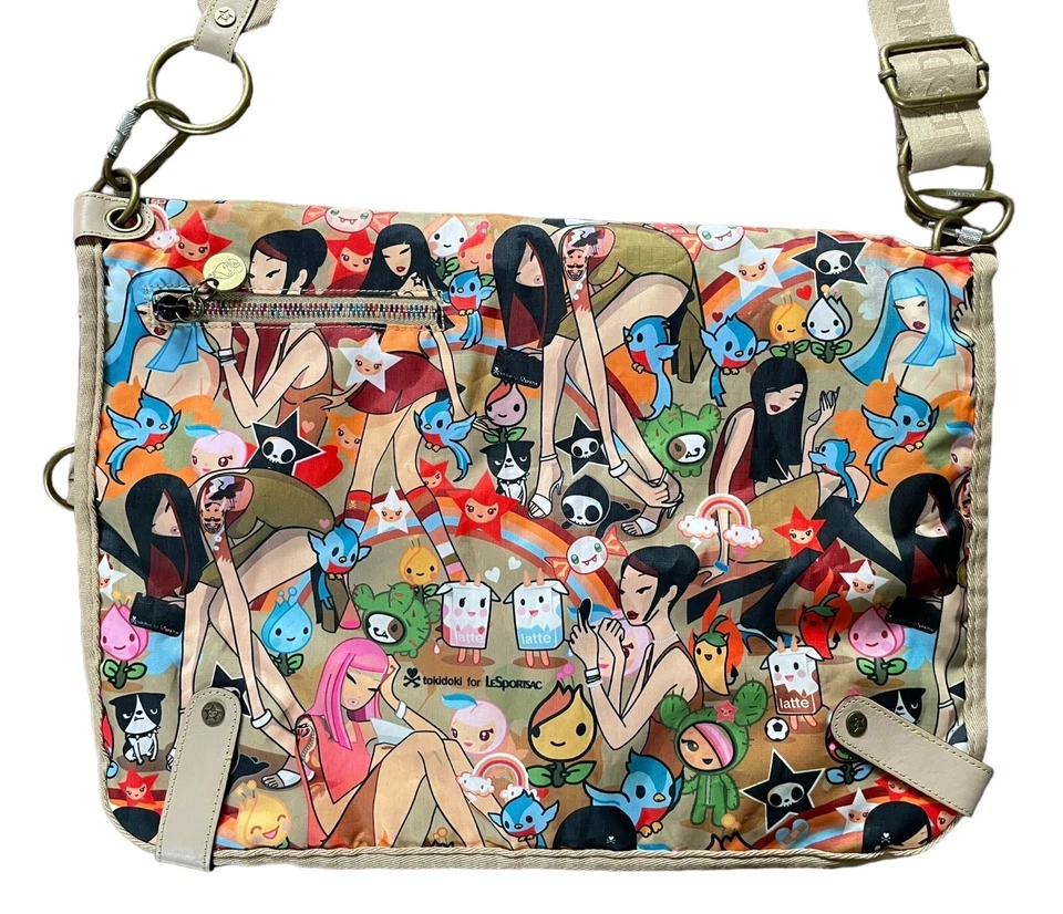 Lesportsac Tokidoki Playground Messenger Bag Crossbody Purse - Rare HTF Pattern - Image 3 of 4