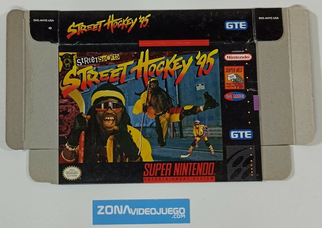 Caja Vacia Street Hockey '95 Super Nintendo ntsc-usa. SIN JUEGO Caja Vacia Street Hockey '95 Super Nintendo ntsc-usa. SIN JUEGO