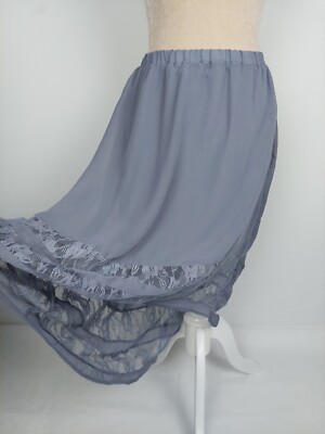 Rock Romeo & Juliet Couture Gr. S 36 NEU (109 ) grau Gummibund Spitze Party midi