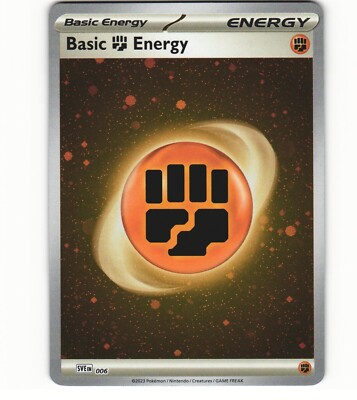 2023 Near Mint Pokemon Fighting Energy 001 Holo Scarlet Violet 151 SVEen English