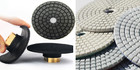 5" granite marble polishing pad 30+flexible rubber backer stone concrete grinder — photo 1