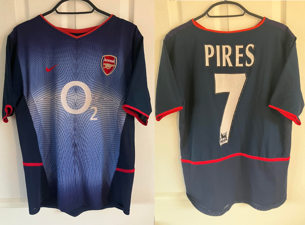 アーセナル 2002-03 NIKE アウェイ ユニフォーム O2 PIRES