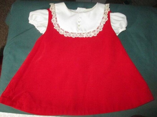 Vintage 1960s Girls or Doll Dress ~❤️~ C.I. Castro & Co. Red Jumper Blouse S - 第 1/10 張圖片