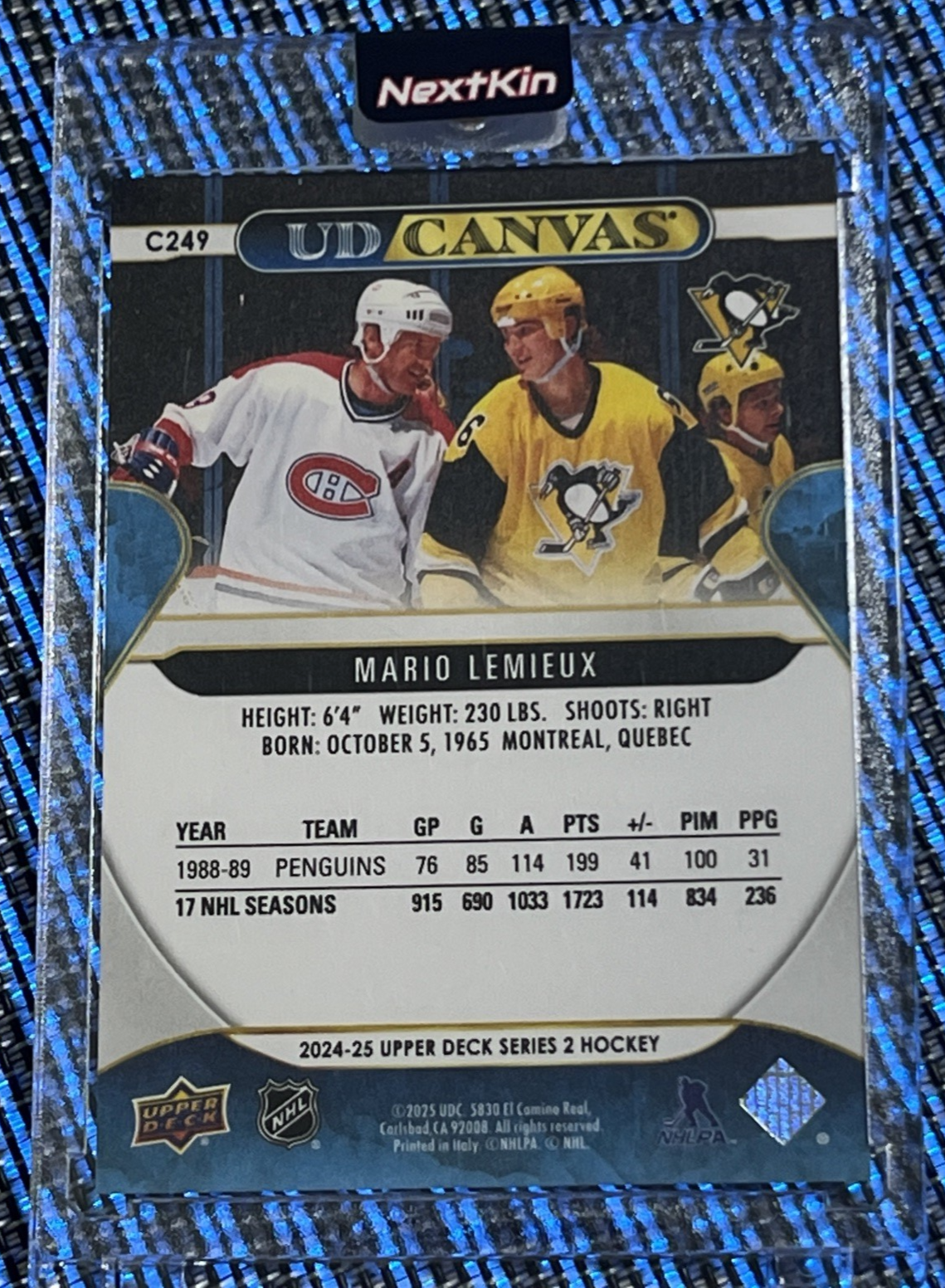 2024-25 Upper Deck Series 2 Mario Lemieux Retired Stars UD Canvas C249 Hockey Card