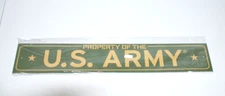 United States Army Sign 17" X 3" Olive Green Paper House Products