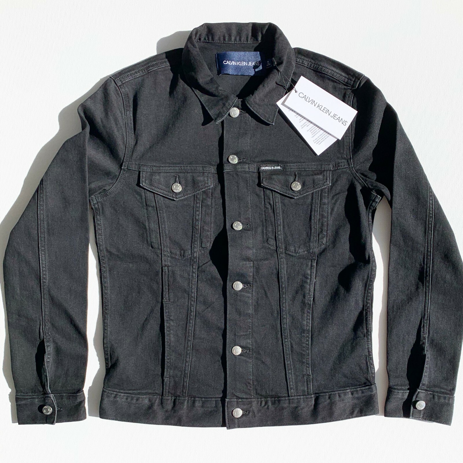 calvin klein jean jacket black