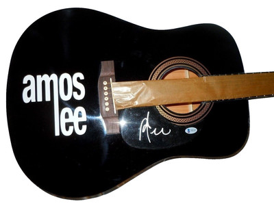 AMOS LEE Signed Guitar Rouge Acoustic BECKETT COA