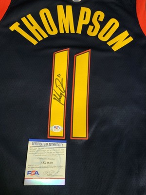 Maillot Golden State Warriors Signé Par Klay Thompson - Dédicacé Avec Certificat D'authenticité PSA/ADN